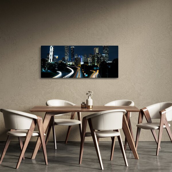 Éjszakai metropolisz képe (120x50 cm)