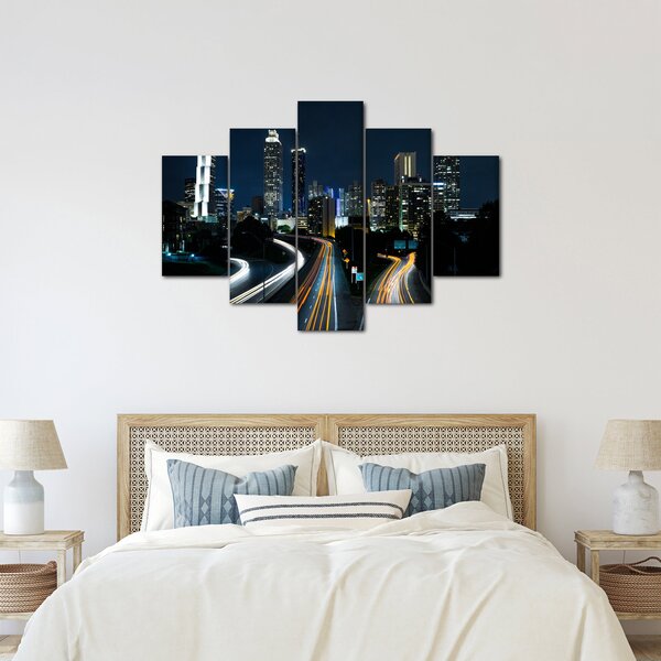 Éjszakai metropolisz képe (150x105 cm)