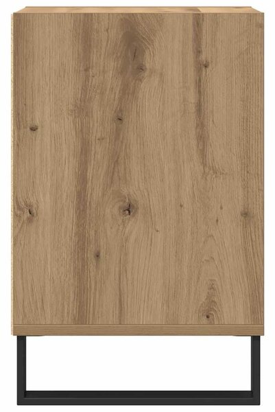 Kézműves tölgy színű szerelt fa TV-szekrény 100x35x55 cm