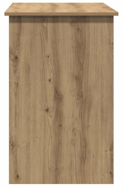 Kézműves tölgy színű szerelt fa íróasztal 100 x 50 x 76 cm