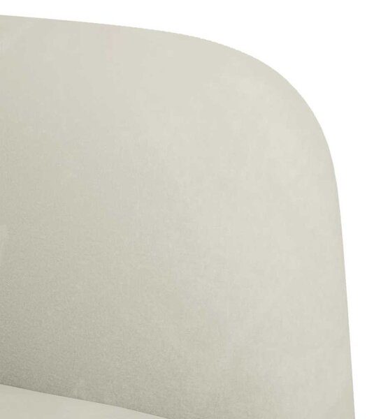 Krém bársony loveseat kanapé 109 cm