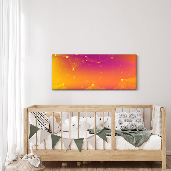 Szines absztrakt kép (120x50 cm)