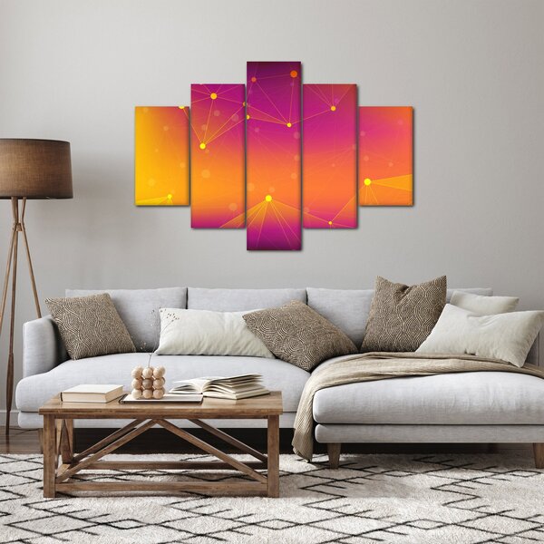 Szines absztrakt kép (150x105 cm)