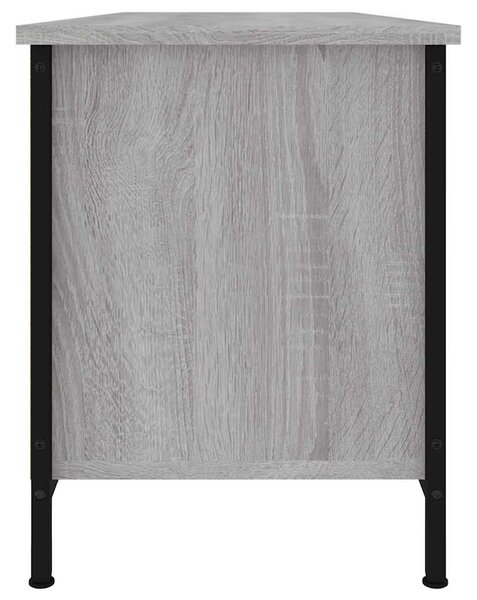 Szürke sonoma színű szerelt fa TV-szekrény 102x35x45 cm
