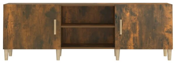 Füstös tölgy színű szerelt fa TV-szekrény 150 x 30 x 50 cm