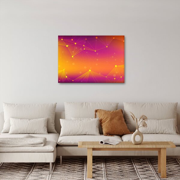 Szines absztrakt kép (70x50 cm)