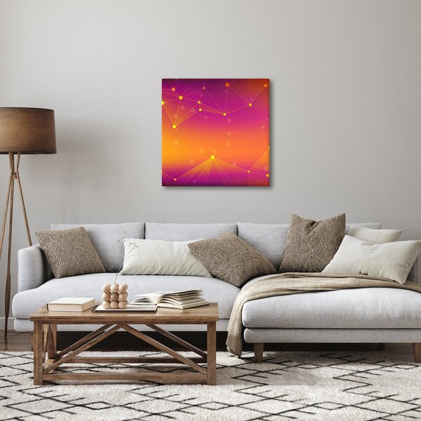 Szines absztrakt kép (30x30 cm)