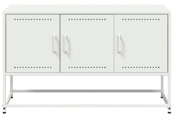 Fehér acél TV-szekrény 100,5x39x60,5 cm