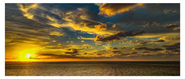 Naplemente a tengeren (120x50 cm)