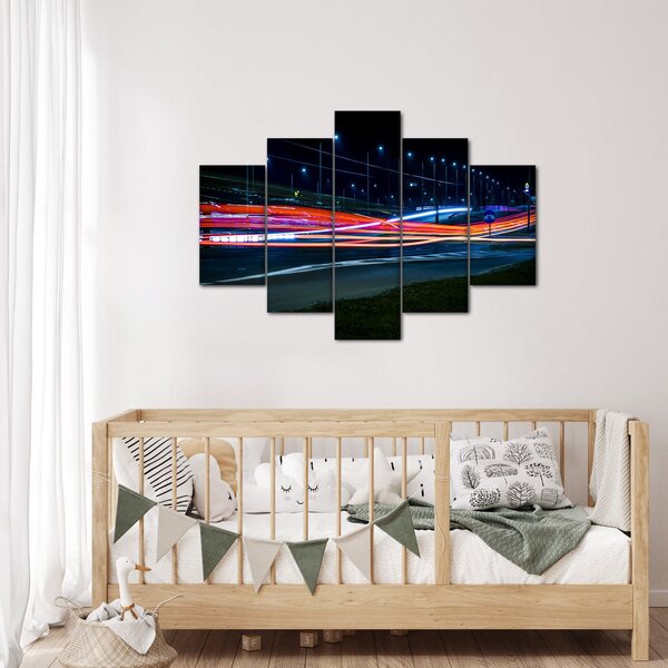 Éjszakai város képe (150x105 cm)