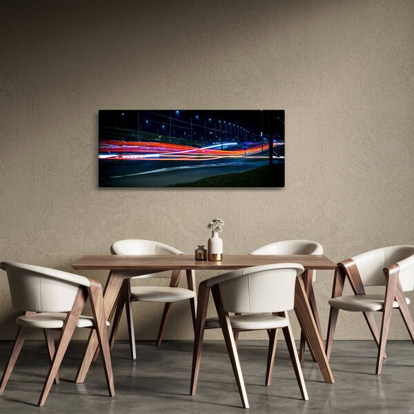 Éjszakai város képe (120x50 cm)