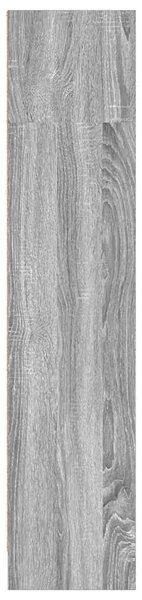 Szürke sonoma színű szerelt fa könyvespolc 80 x 24 x 109 cm