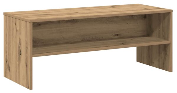 Kézműves tölgy színű szerelt fa TV-szekrény 100x40x40 cm