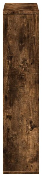Füstös tölgy színű szerelt fa könyvespolc 63 x 20 x 90 cm
