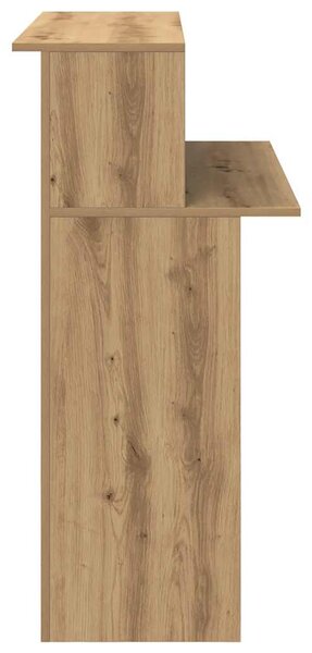Recepciós pult kézműves tölgy 100x50x103,5 cm szerelt fa