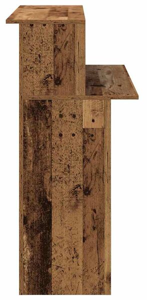 Recepciós pult antik fa 100x50x103,5 cm szerelt fa