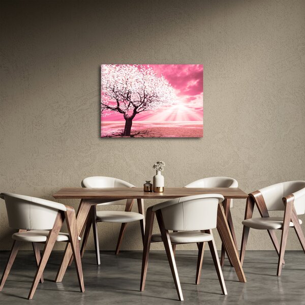 Rózsaszín fa képe (70x50 cm)