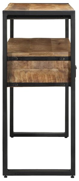 Konzolasztal fiókkal Barna 120 x 33 x 75 cm Tömör Mangófát