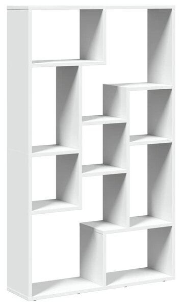 Fehér szerelt fa könyvespolc 72 x 20 x 120,5 cm
