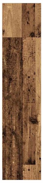Antik fa színű szerelt fa könyvespolc 80 x 24 x 109 cm