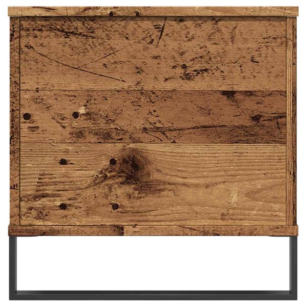 Antik fa színű szerelt fa dohányzóasztal 90 x 44,5 x 45 cm