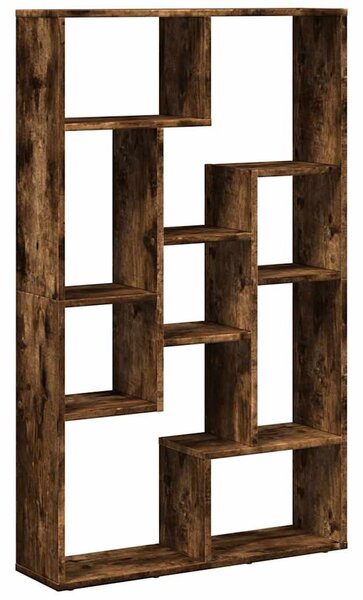 Füstös tölgy színű szerelt fa könyvespolc 72 x 20 x 120,5 cm