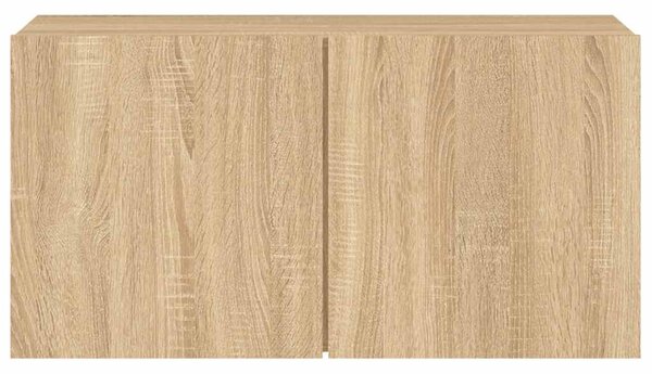 Sonoma tölgy színű falra szerelhető TV-szekrény 80 x 30 x 41 cm