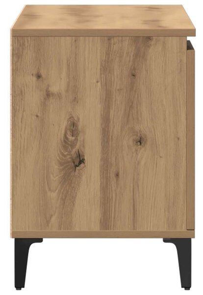 Kézműves tölgy színű szerelt fa TV-szekrény 102x35x50 cm