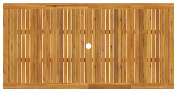 Tömör akácfa kerti étkezőasztal 180 x 90 x 75 cm