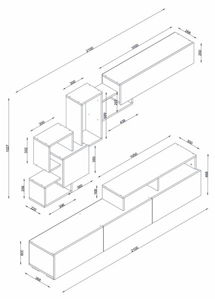 Elit Tv Unit White