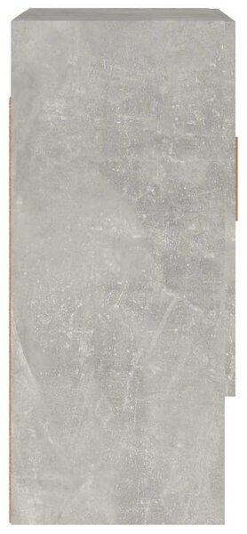 Betonszürke szerelt fa faliszekrény 60 x 31 x 70 cm