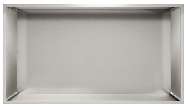 VidaXL Kerti cserép 2 db Ezüst 100 x 50 x 50 cm Rozsdamentes Acél