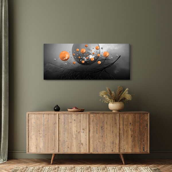 Narancssárga gömbök képe (120x50 cm)