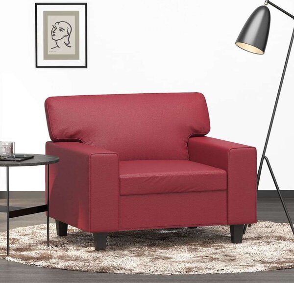 VidaXL bordó műbőr kanapéfotel 60 cm