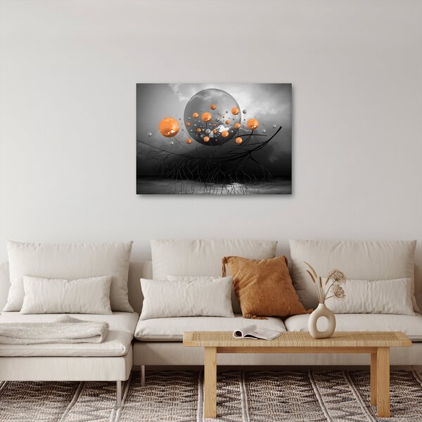 Narancssárga gömbök képe (70x50 cm)