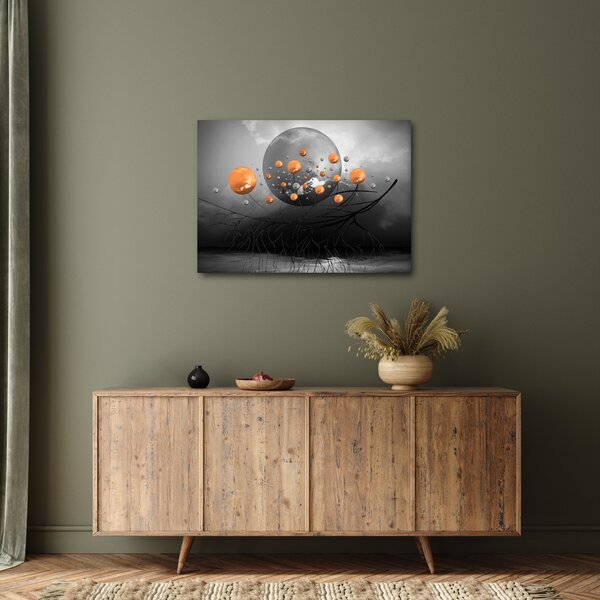 Narancssárga gömbök képe (70x50 cm)