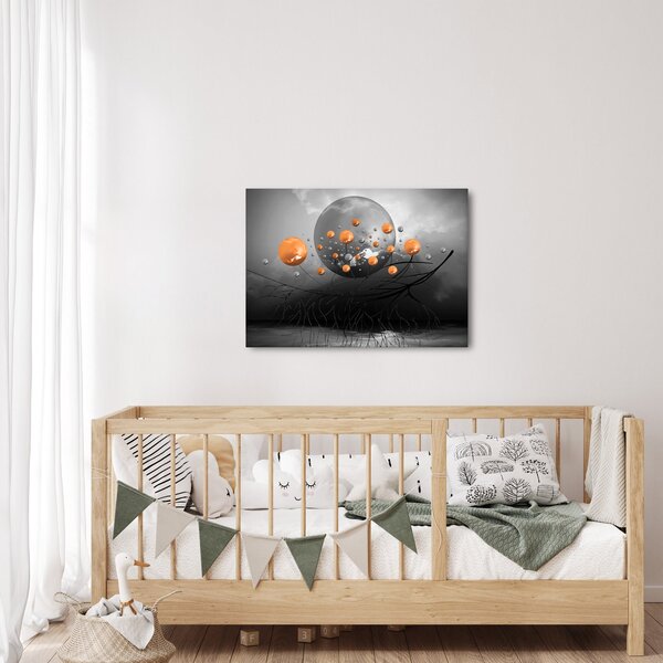 Narancssárga gömbök képe (70x50 cm)