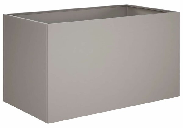 VidaXL Kerti cserép 2 db Rozsdás 80 x 50 x 50 cm Időjárásálló Acél