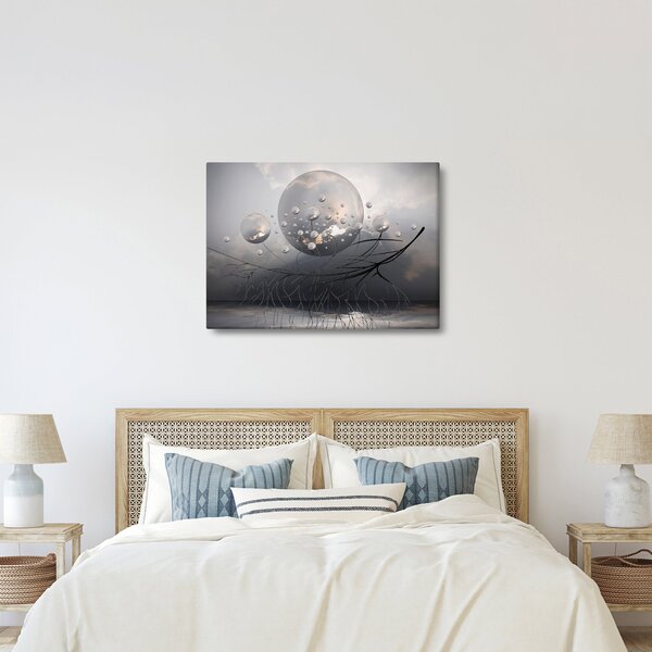 Absztrakt gömbök képe (70x50 cm)