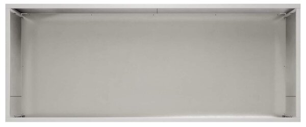 VidaXL Kerti cserép Ezüst 80 x 40 x 40 cm Rozsdamentes Acél