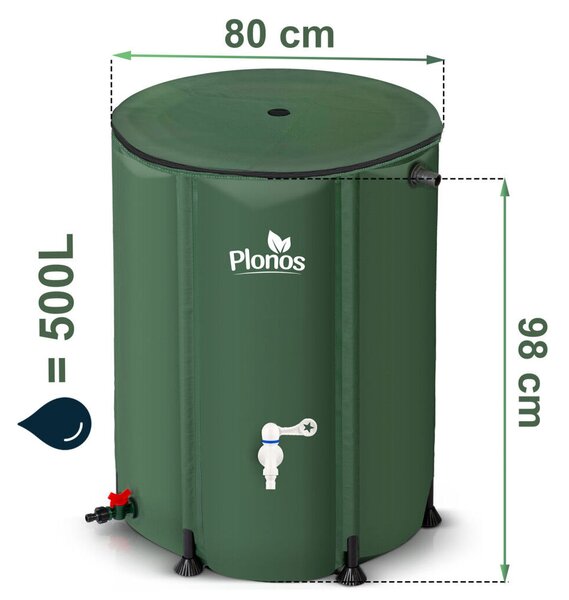 Plonos PL-521 500 literes esővízgyűjtő tartály (452100)