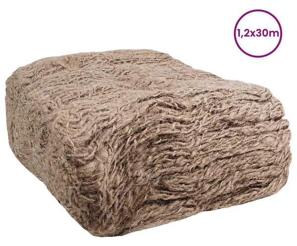 VidaXL Juta partvonal szőnyeg Természetes 1,2 x 30 m