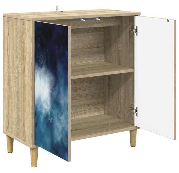 VidaXL Széf RAALTE Sonoma 69 x 33 x 75 cm Szerelt Fa