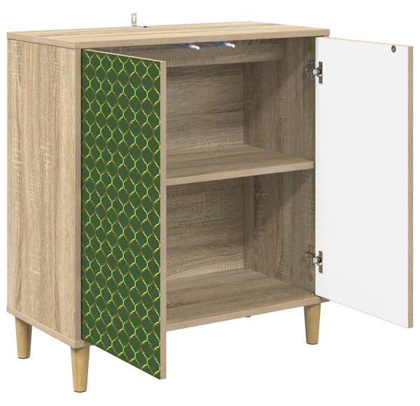 VidaXL Széf GELEEN Sonoma 69 x 33 x 75 cm Szerelt Fa