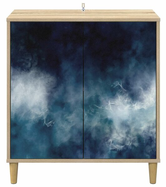 VidaXL Széf RAALTE Sonoma 69 x 33 x 75 cm Szerelt Fa
