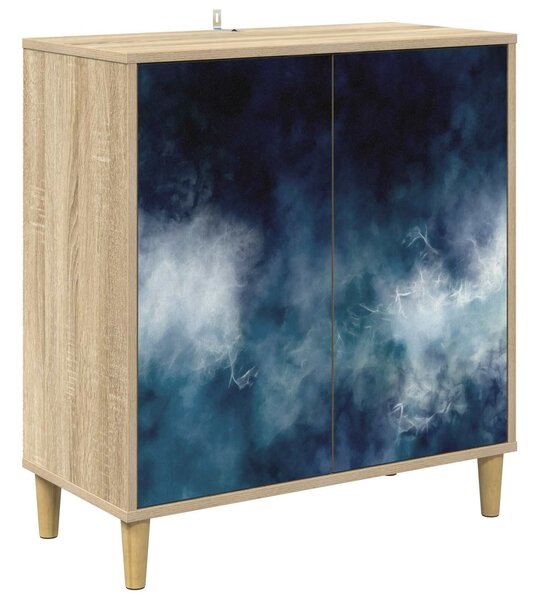 VidaXL Széf RAALTE Sonoma 69 x 33 x 75 cm Szerelt Fa