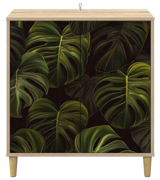 VidaXL Széf ELBURG Sonoma 69 x 33 x 75 cm Szerelt Fa