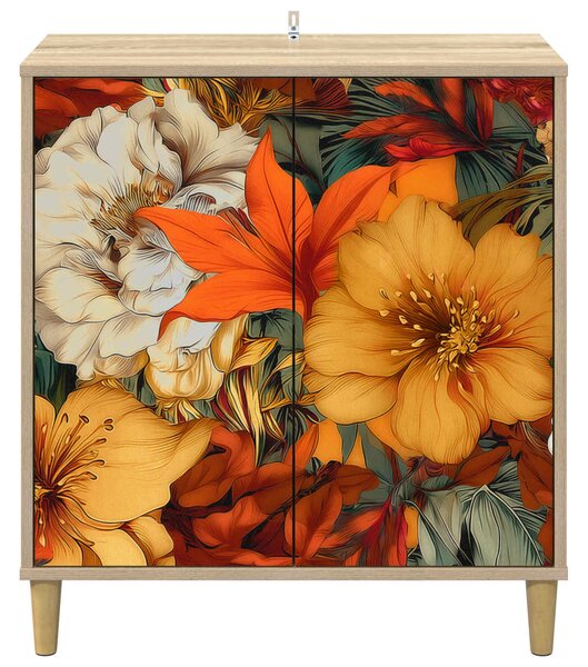 VidaXL Széf GENNEP Sonoma 69 x 33 x 75 cm Szerelt Fa