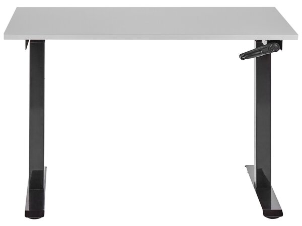Manuálisan állítható asztal DESTINES Szürke/fekete 120 cm 72 cm
