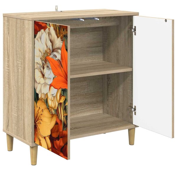 VidaXL Széf GENNEP Sonoma 69 x 33 x 75 cm Szerelt Fa